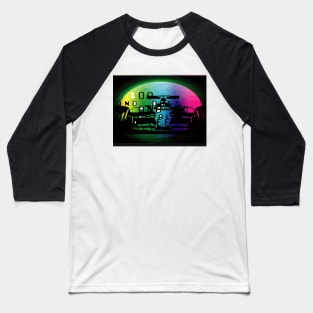 Colorful F1 art Baseball T-Shirt